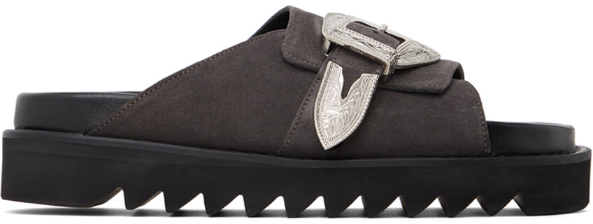 

Эксклюзивные серые сандалии SSENSE Toga Virilis