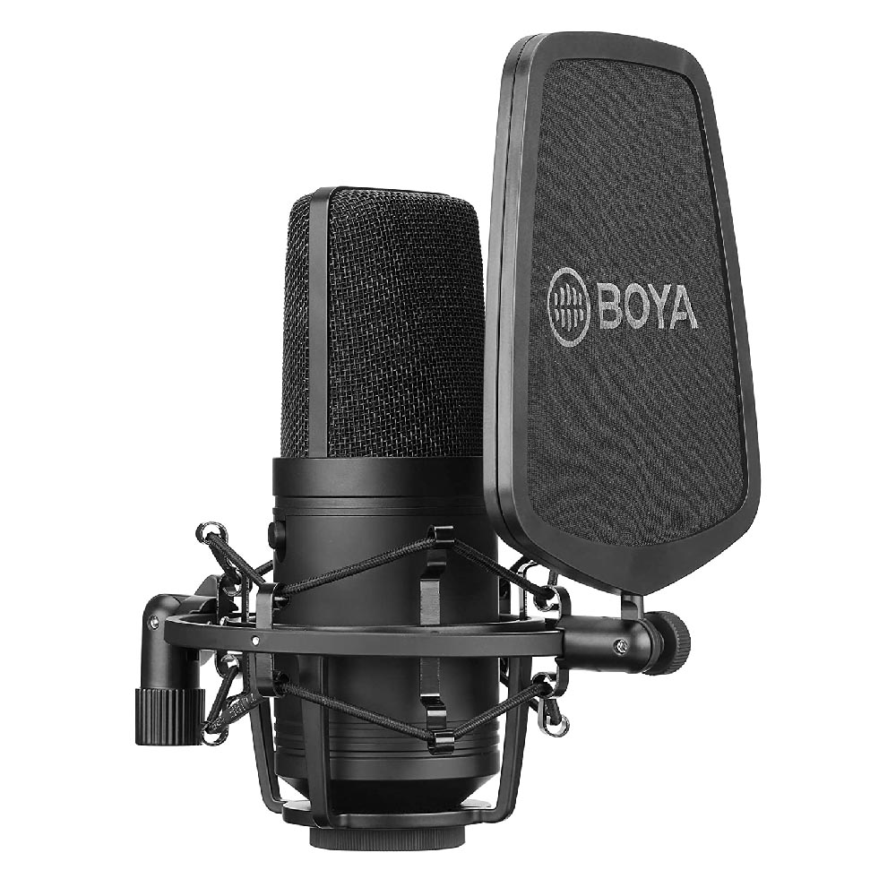 Микрофон Boya BY-M800, черный микрофон boya by a100 всенаправленный конденсаторный black
