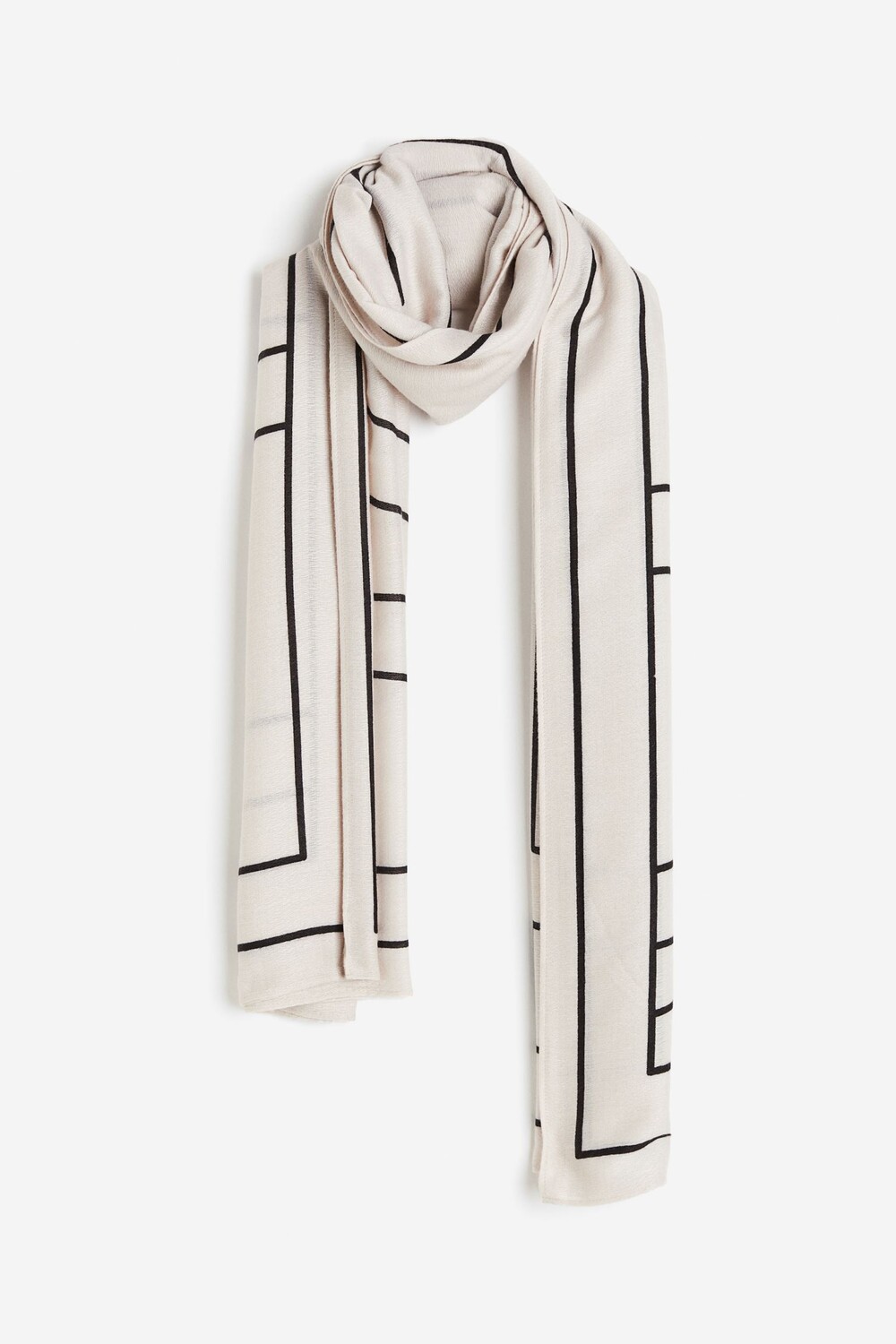 

Шарф H&M Patterned, кремовый