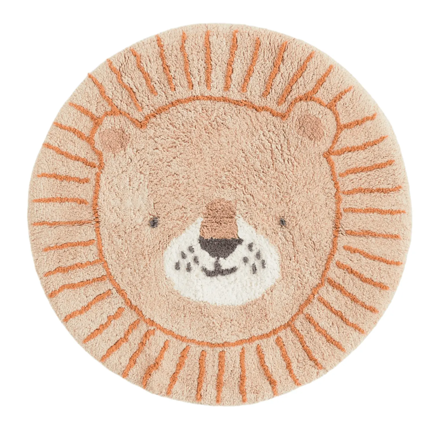 

Ковер H&M Home Round Cotton, бежевый