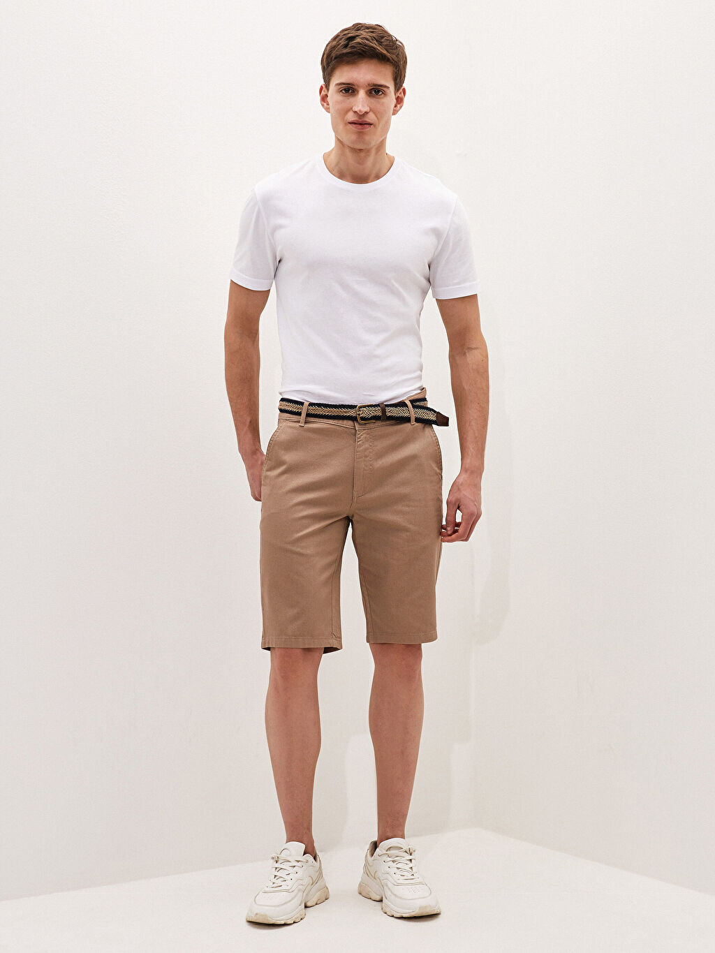 

Мужские шорты Slim Fit с поясом LCW Casual