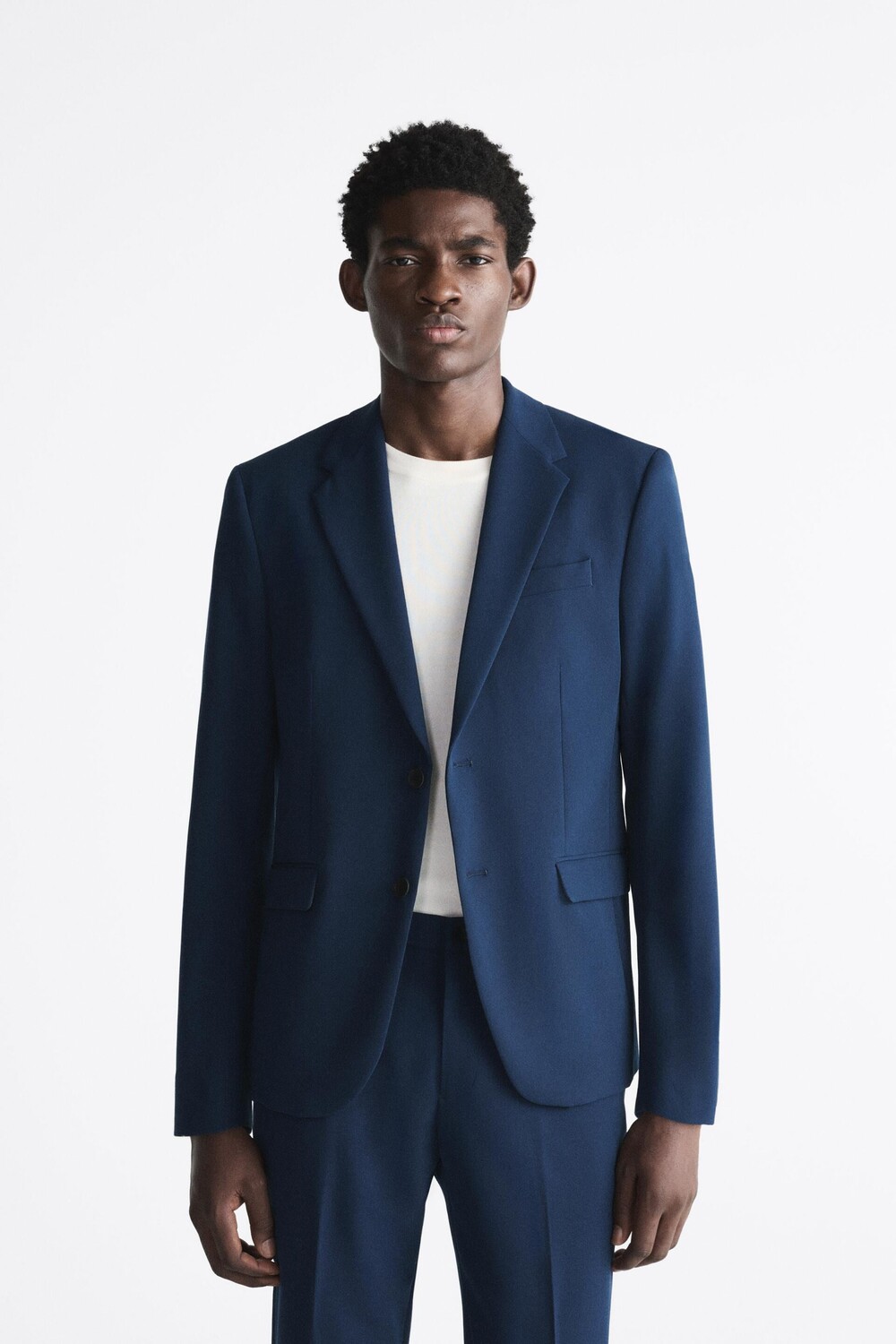 Blue suit zara hotsell