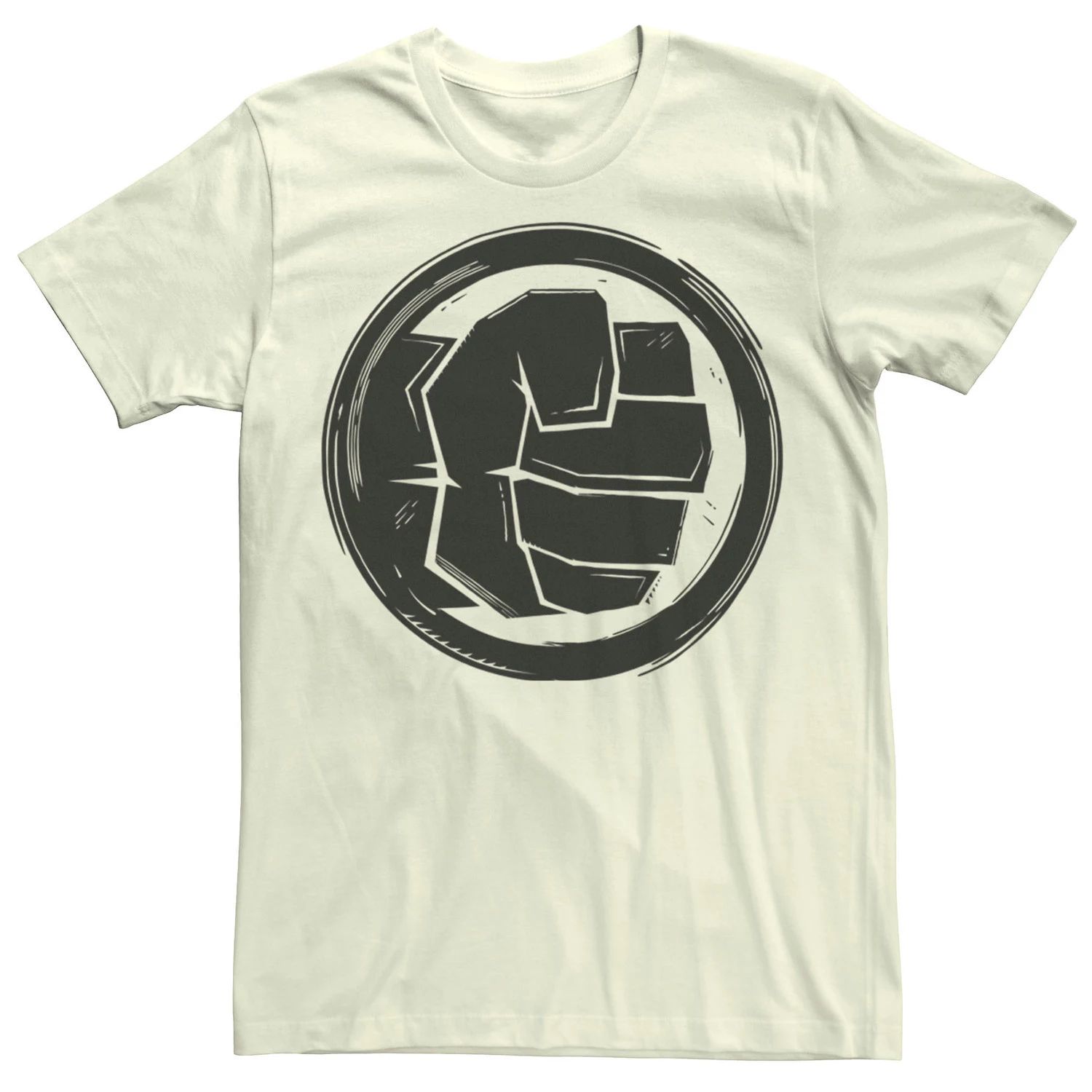 копилка marvel hulk fist Мужская футболка с логотипом Hulk Woodcut Fist Marvel
