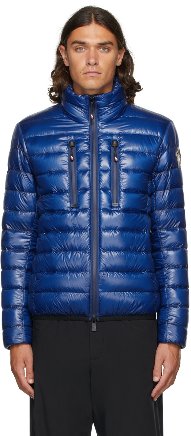 

Синяя складная стеганая куртка на пуху Moncler Grenoble, Синий