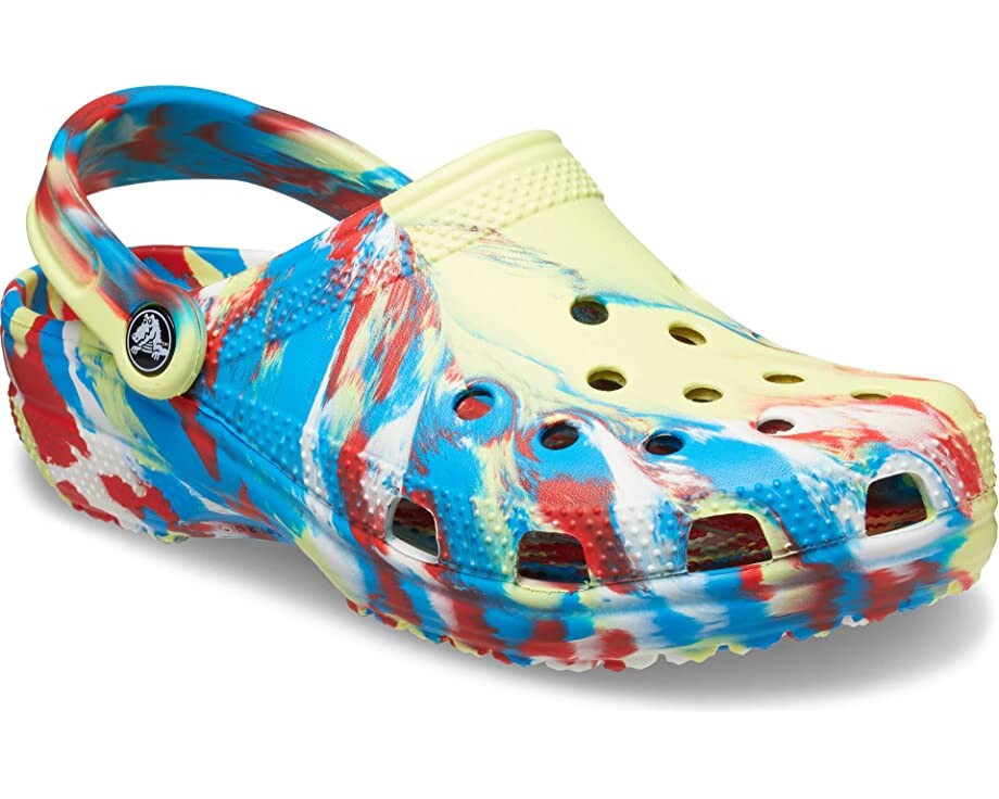 Tie dye store clog crocs