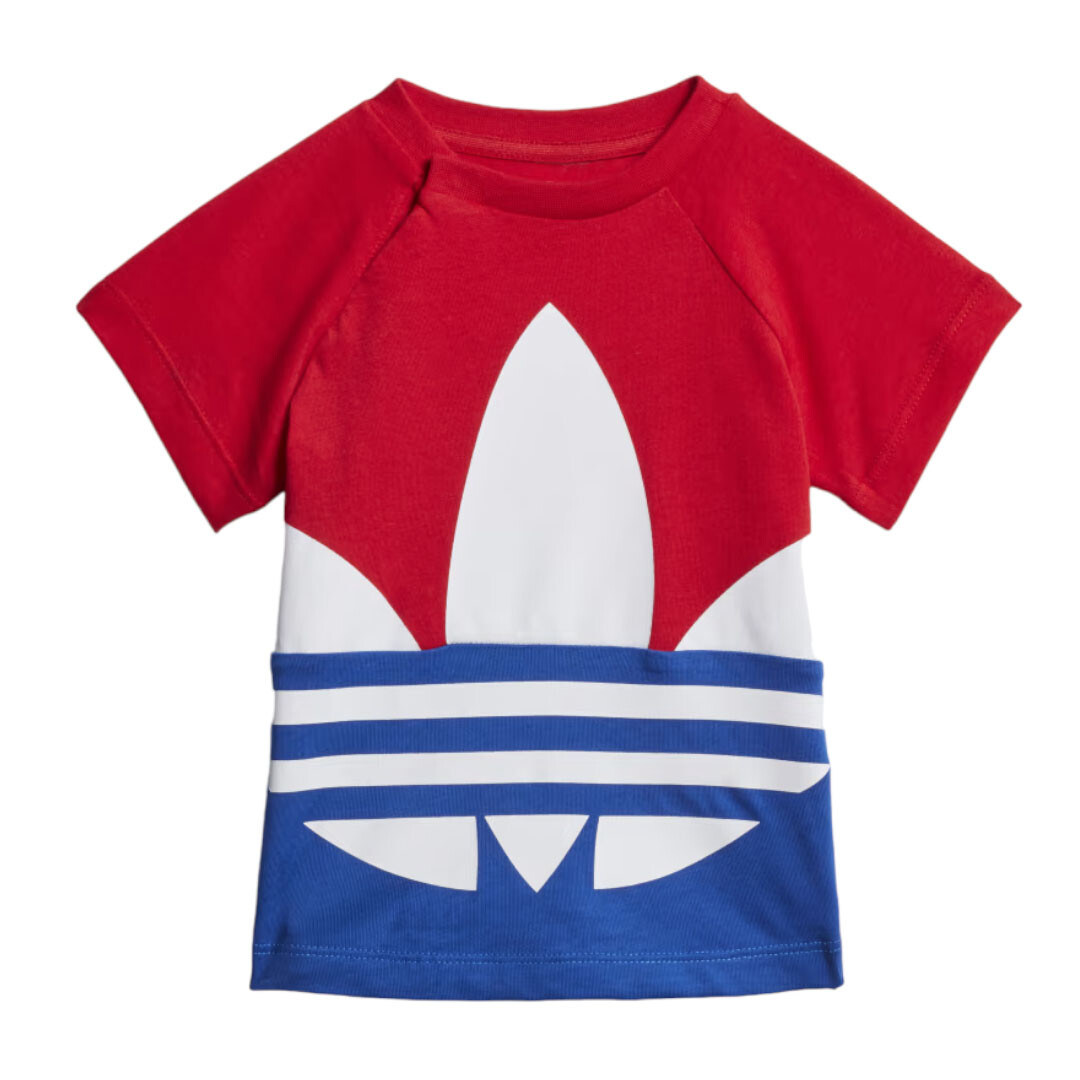 

Футболка Adidas Large Trefoil, красный/синий