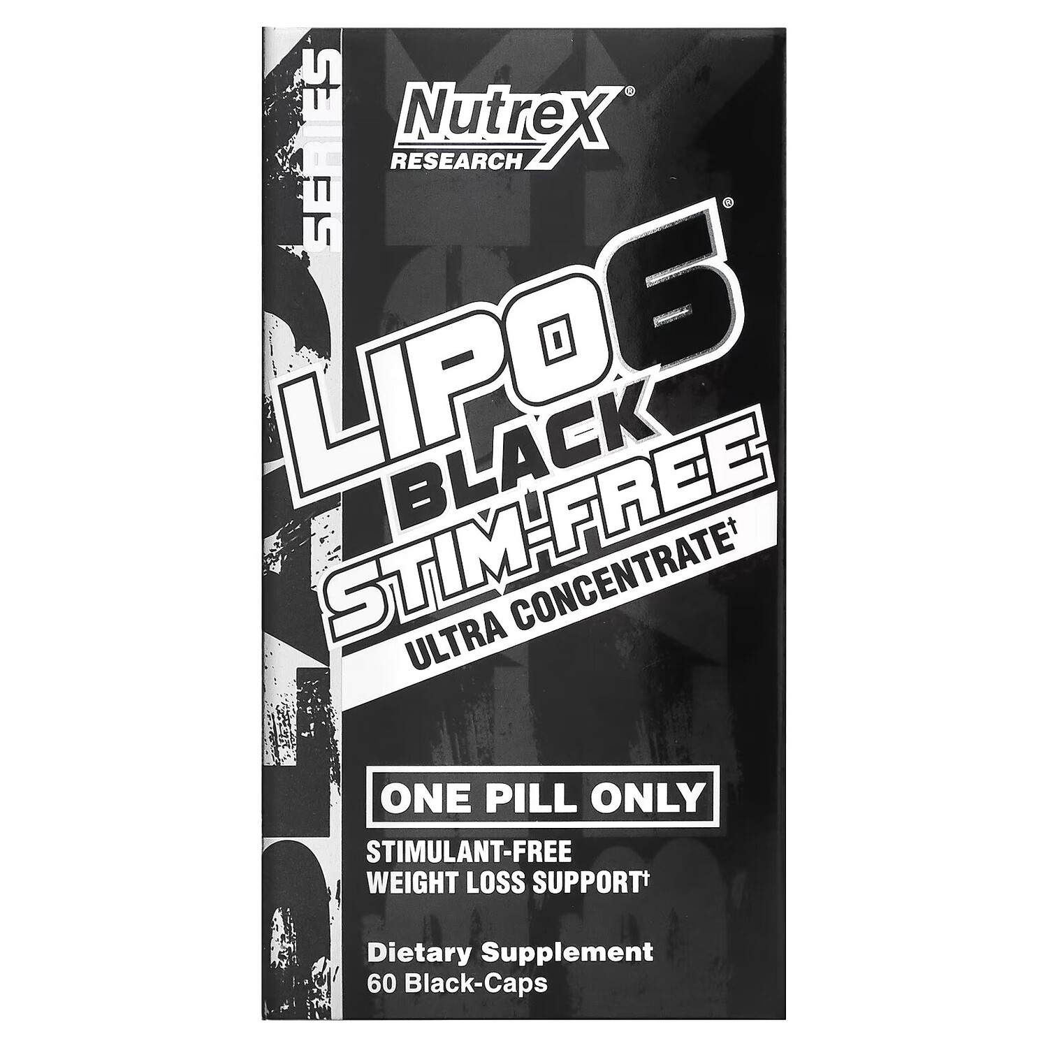 

Nutrex Research, LIPO-6 Black Stim-Free, ультраконцентрат для снижения веса без стимуляторов, 60 черных капсул