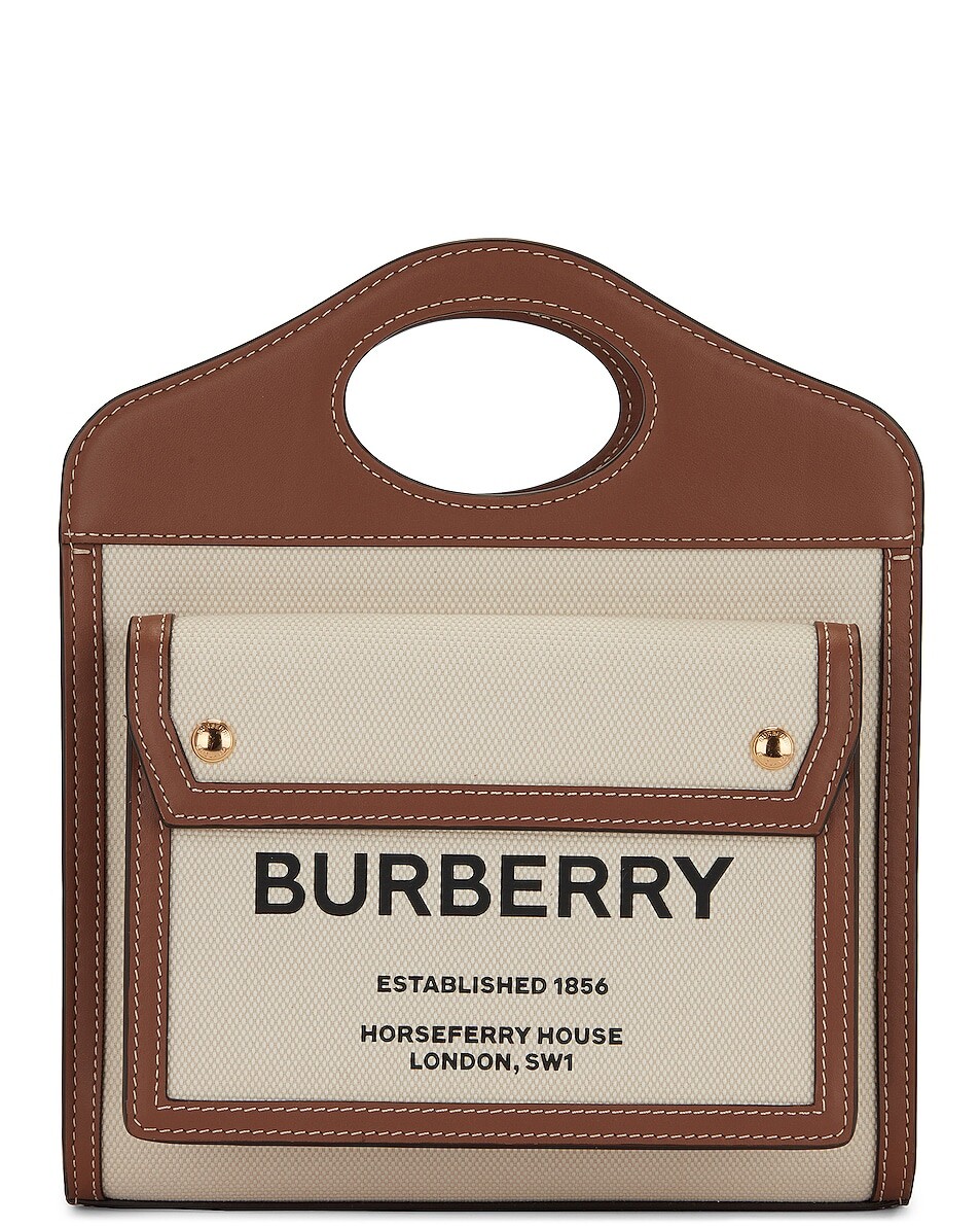 

Сумка через плечо Burberry Canvas Pocket, цвет Natural & Malt Brown