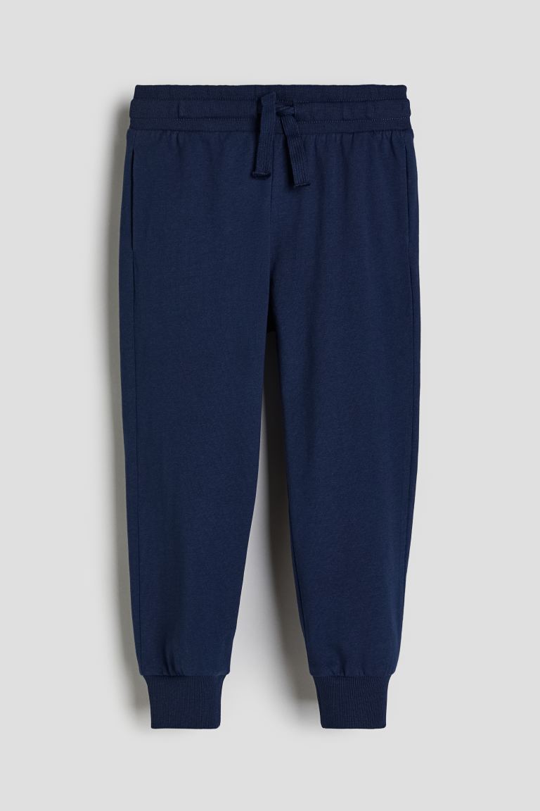 Спортивные брюки из джерси H&M, синий брюки джоггеры белый слон демисезонные карманы манжеты размер 104 синий