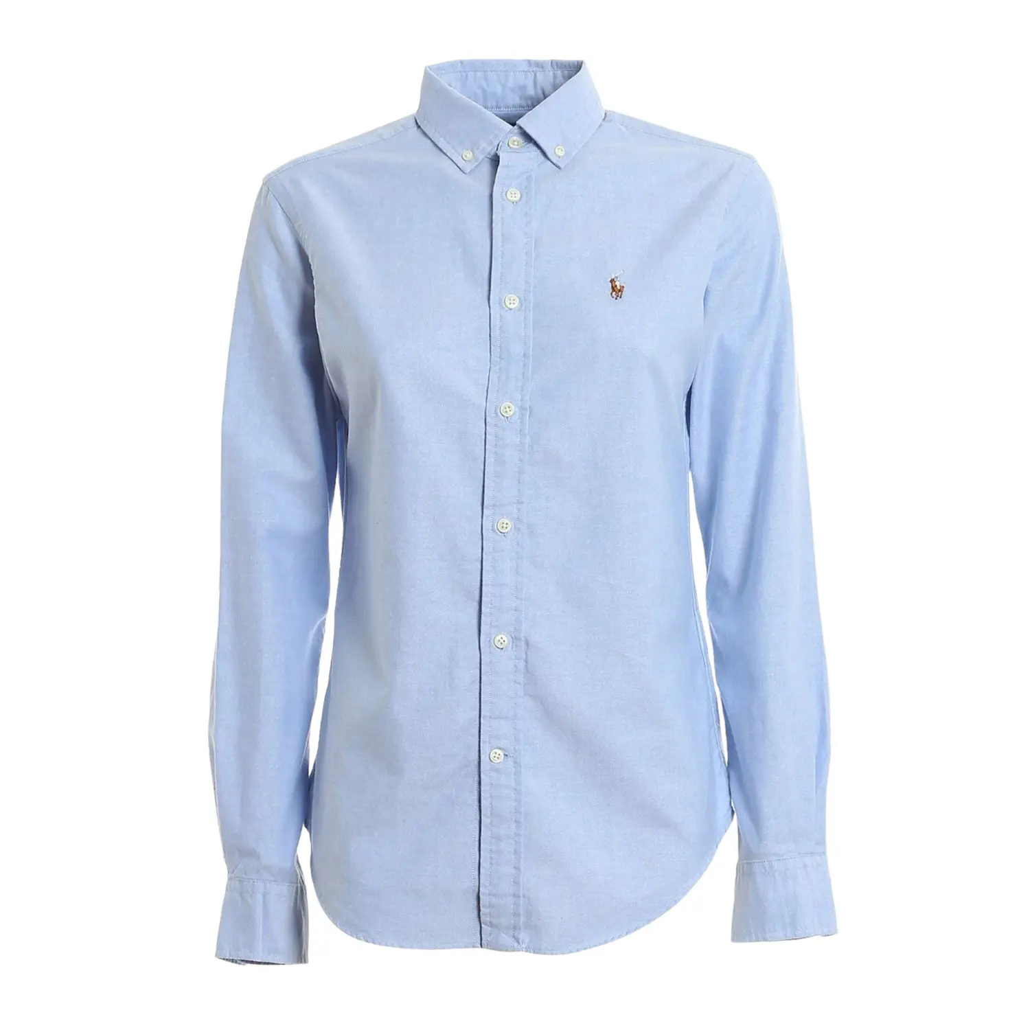 

Рубашка Ralph Lauren Logo Embroidered Buttoned, голубой