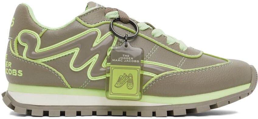 

Серо-коричневые кроссовки The Fluo Jogger Marc Jacobs