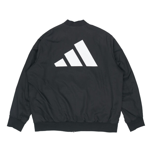 

Куртка Adidas Fi Jkt Wv Bomb Logo Printing Fleece Lined Stay Warm Sports Black, Черный