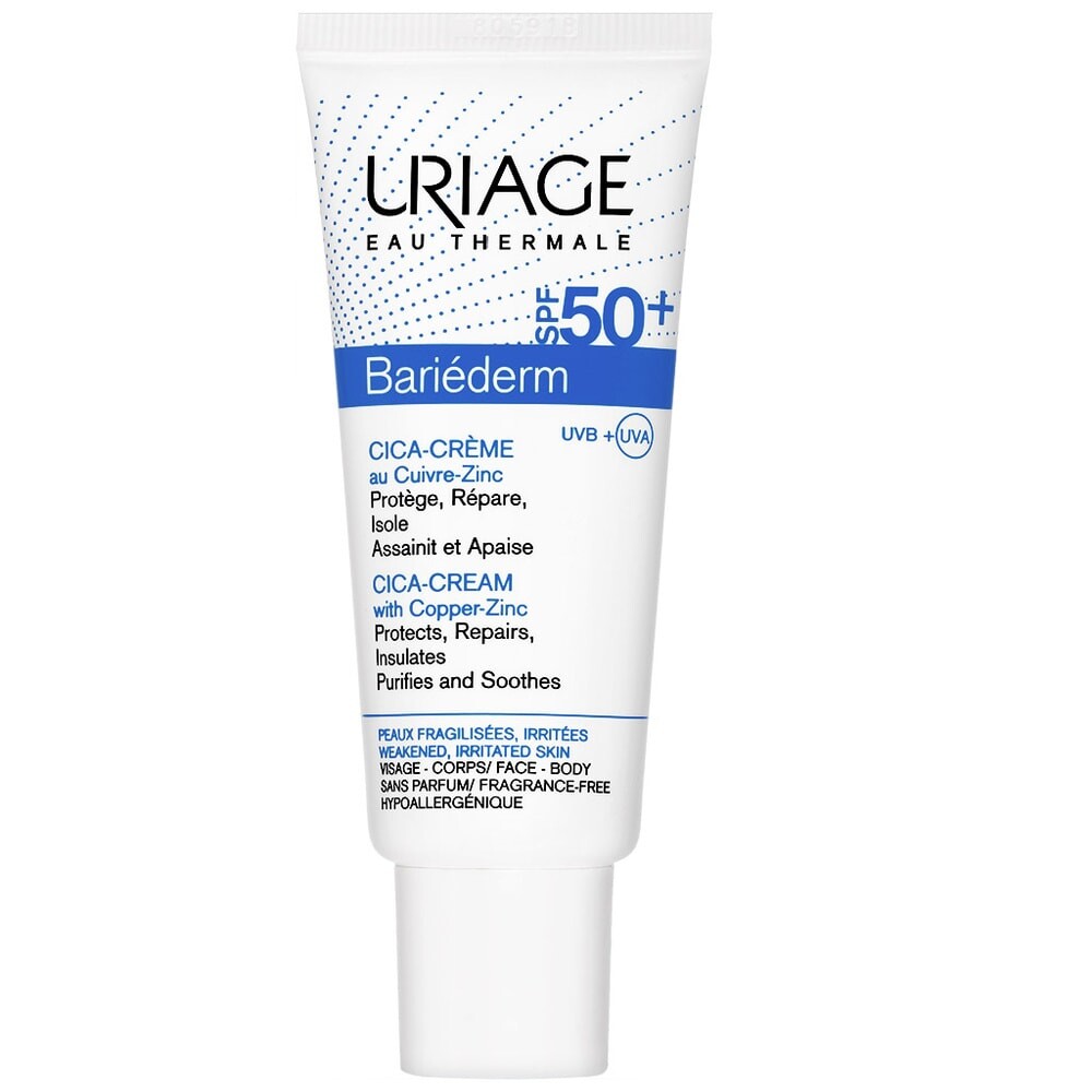 

URIAGE Bariederm Cica Cream With Cu-Zn крем с медью и цинком SPF50+ 40мл