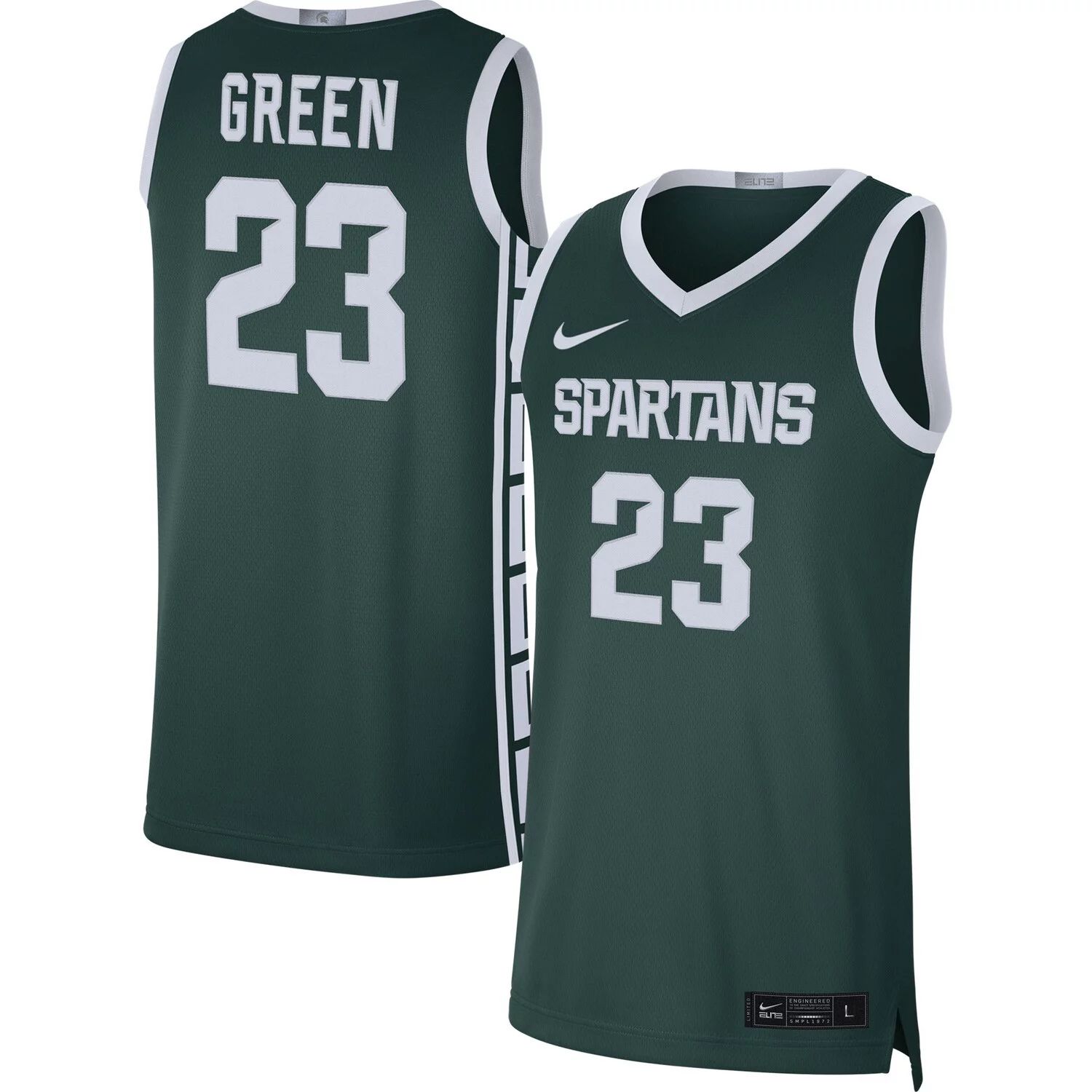 

Мужская баскетбольная майка Nike Draymond Green Green Michigan State Spartans Alumni Player Limited