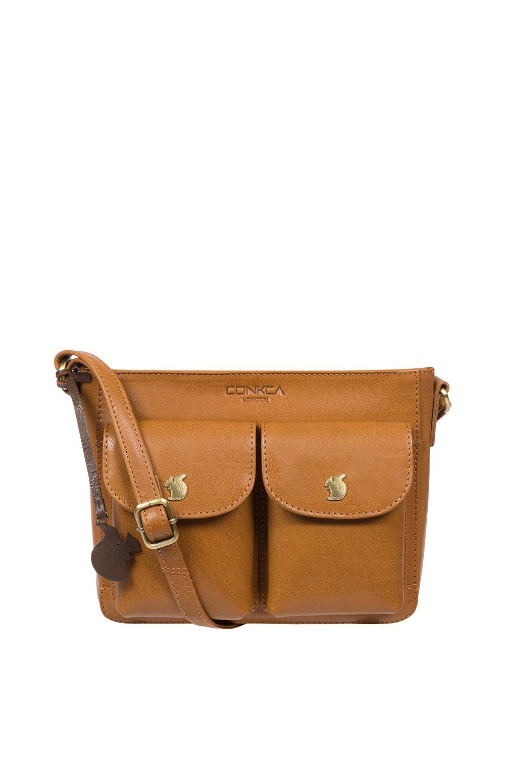 Кожаная сумка через плечо 'Eski' Conkca London, коричневый
