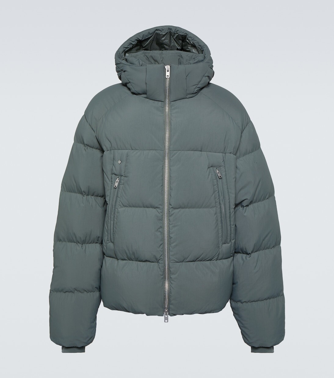 

Стеганый пуховик Y-3, зеленый