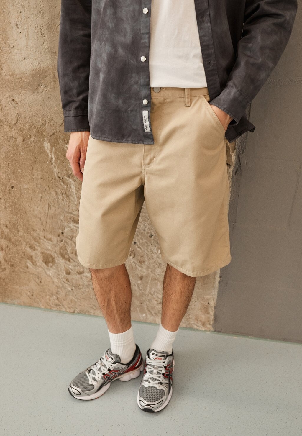

Шорты Simple Denison Carhartt WIP, цвет wall rinsed
