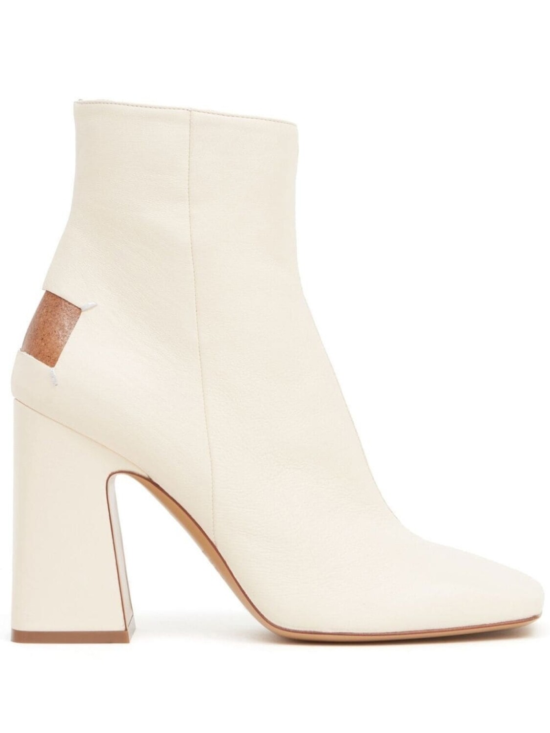 

Maison Margiela ботильоны Dcortiqu 100 с декоративной строчкой, белый