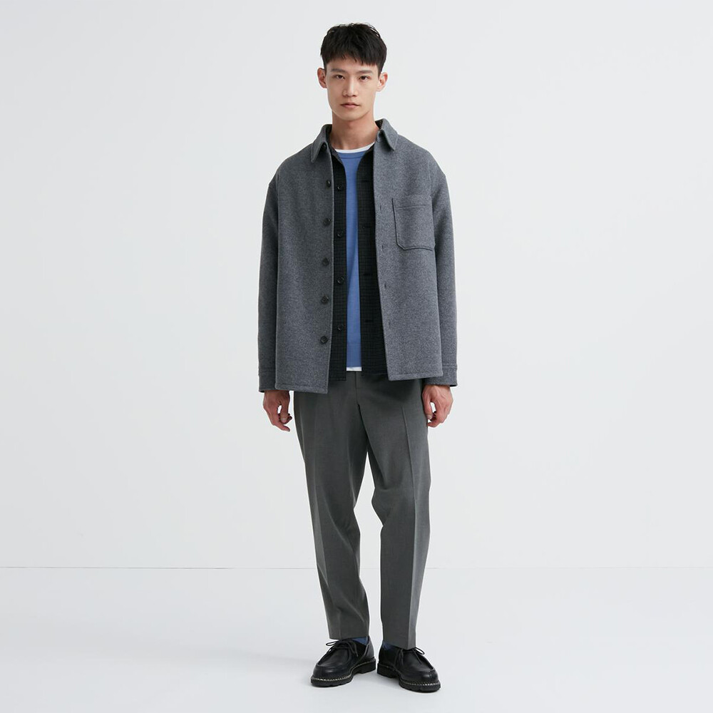 

Брюки Uniqlo эластичные повседневные длинные, серый