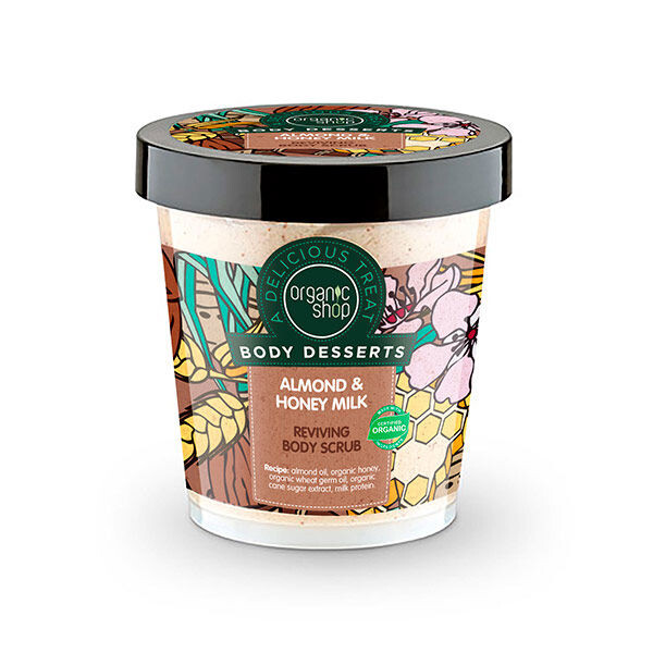 

Скраб для тела Exfoliante Corporal Estimulante Almendra & Leche Con Miel Organic Shop, 450 мл