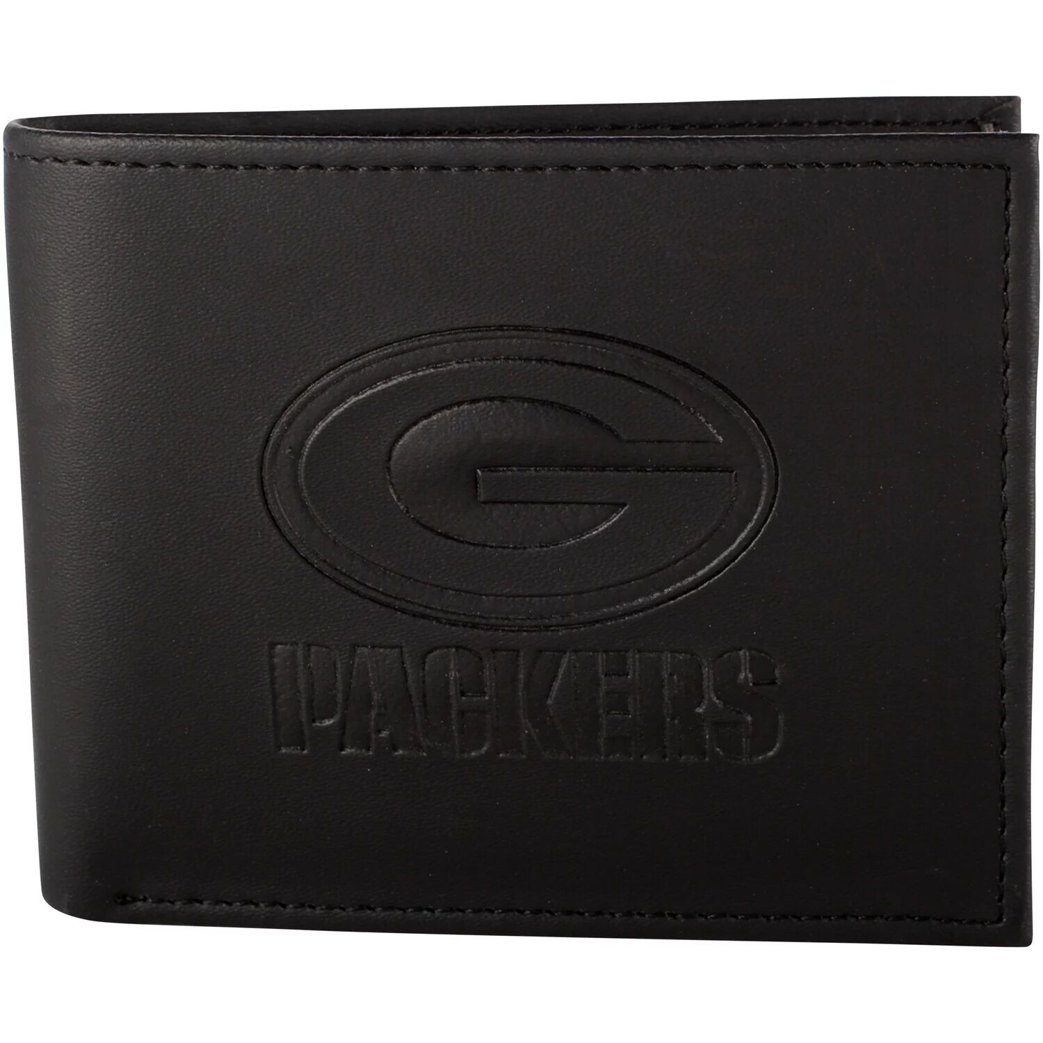 

Мужской черный гибридный складной кошелек Green Bay Packers