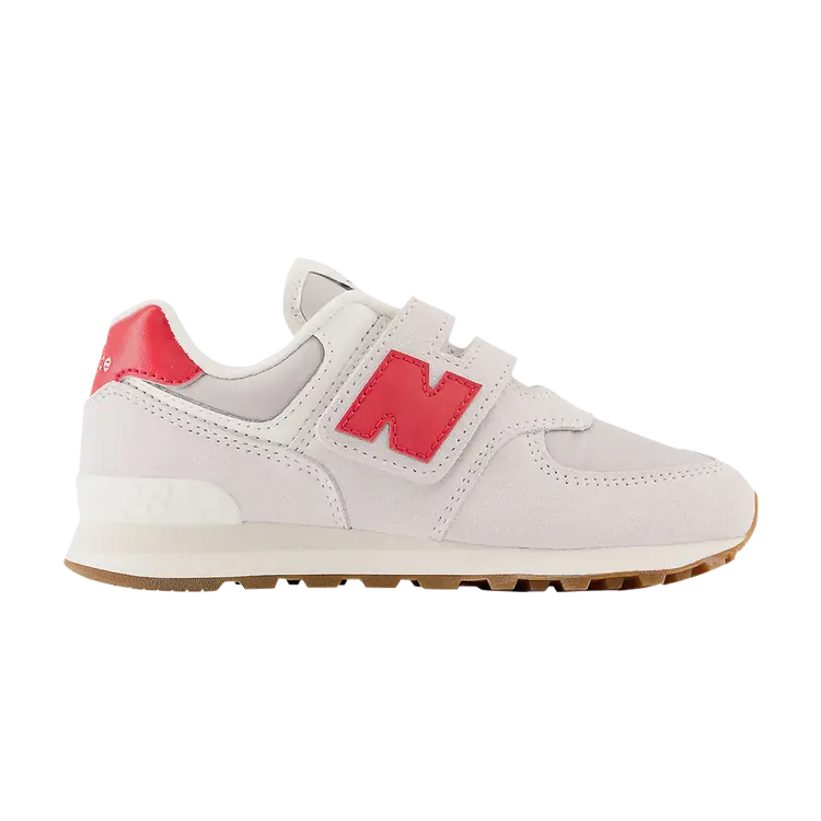 

Кроссовки New Balance 574 Hook & Loop Little Kid Wide, кремовый