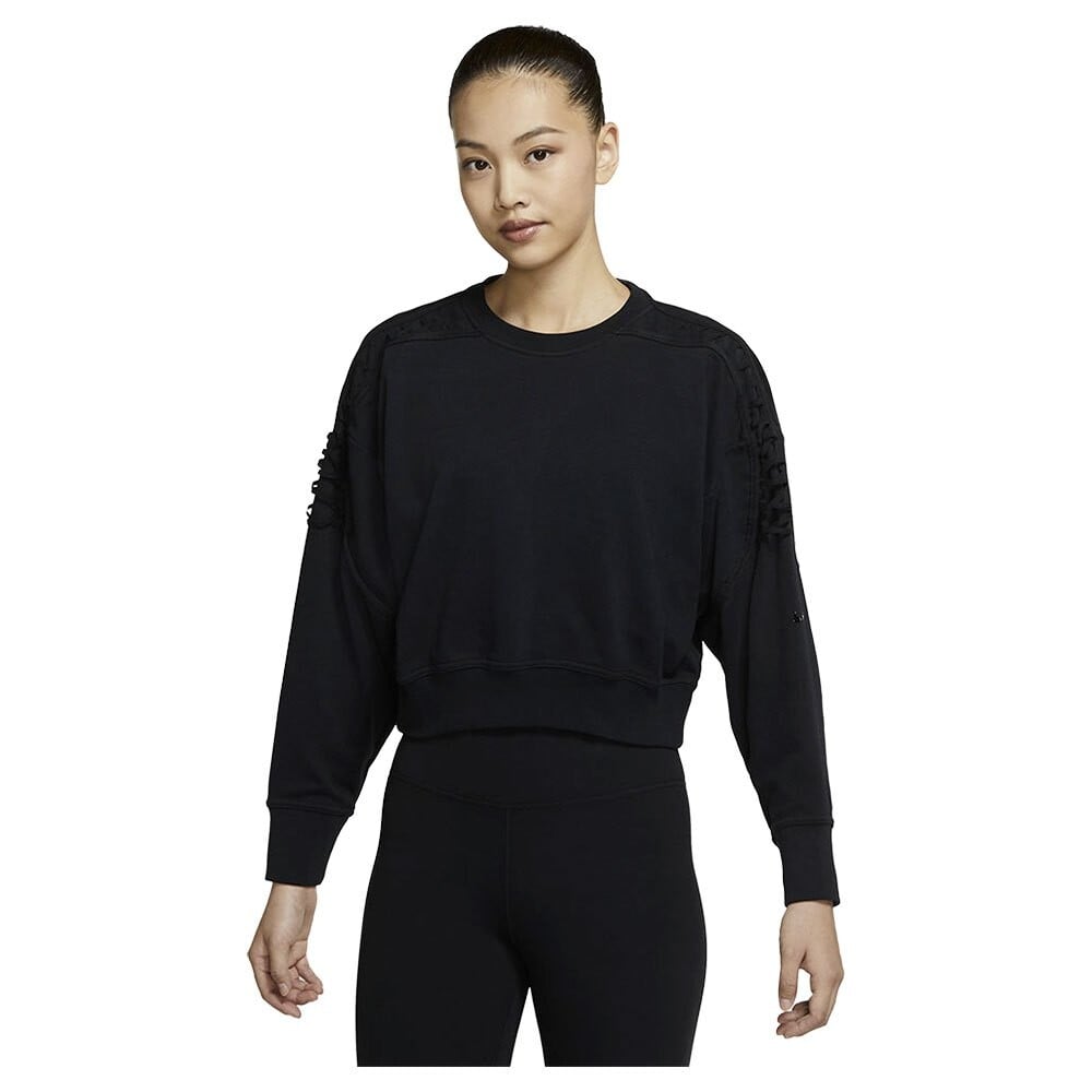 

Толстовка Nike Therma Crew Cropped, черный