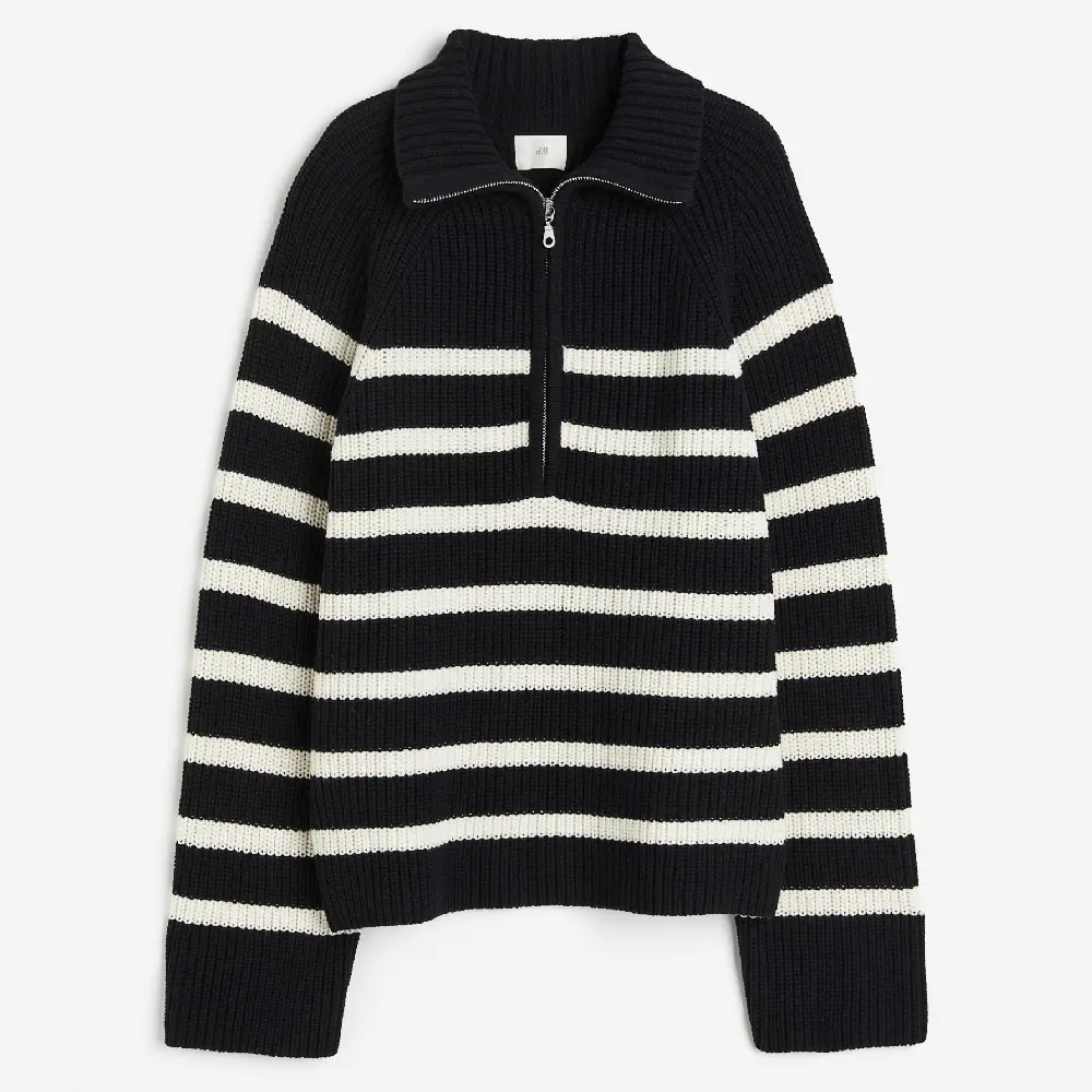 

Свитер H&M Rib-knit, серо-бежевый