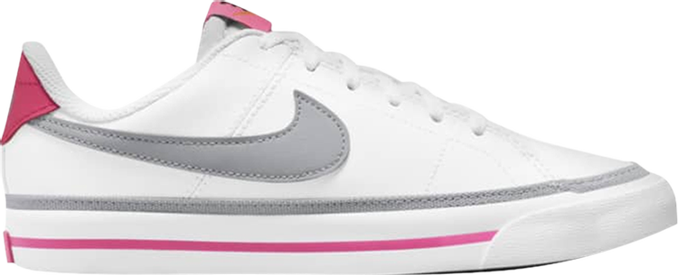 Кроссовки Nike Court Legacy GS 'White Pink Prime Light Smoke Grey', белый
