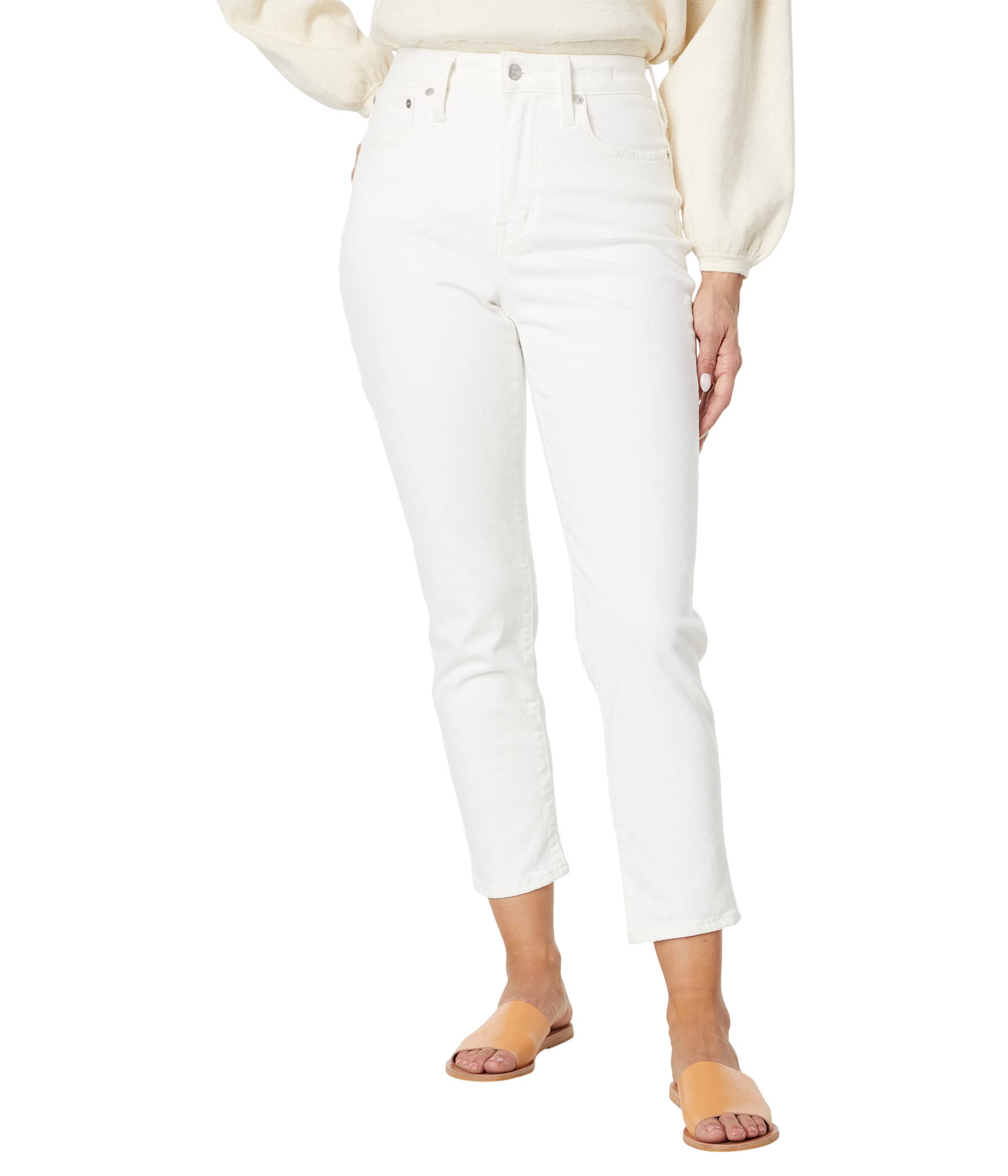 Джинсы Madewell, The Curvy Perfect Vintage Jean in Tile White