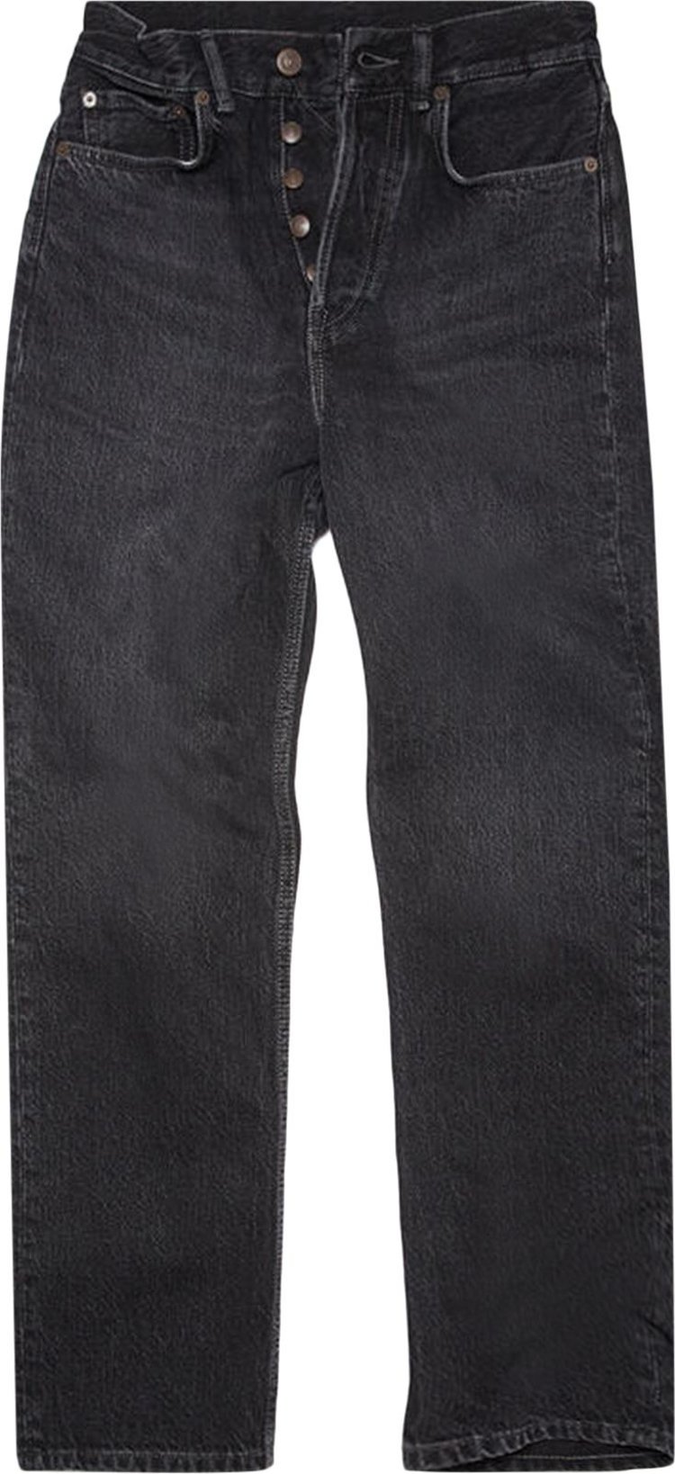 Джинсы Acne Studios Mece Regular Fit Jeans 'Black', черный джинсы acne studios classic fit jeans black черный