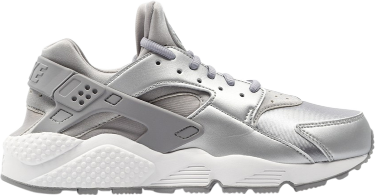 Nike huarache run on sale trainers in grey silver