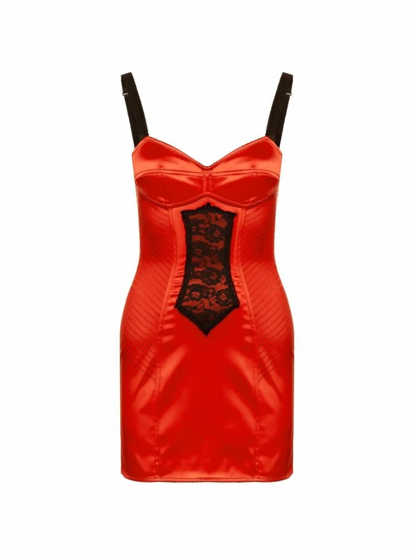 

Атласное платье мини Dolce&Gabbana