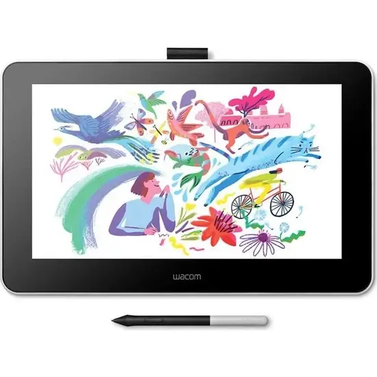 Графический планшет-монитор Wacom One 13, белый графический планшет wacom one creative pen display dtc133