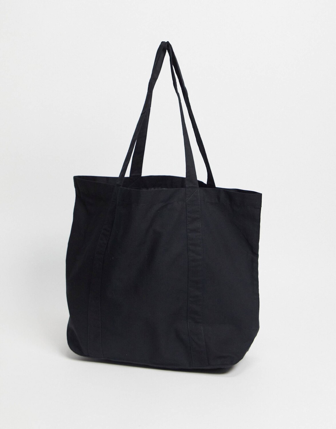 

Черная объемная хлопковая сумка-тоут ASOS DESIGN - BLACK