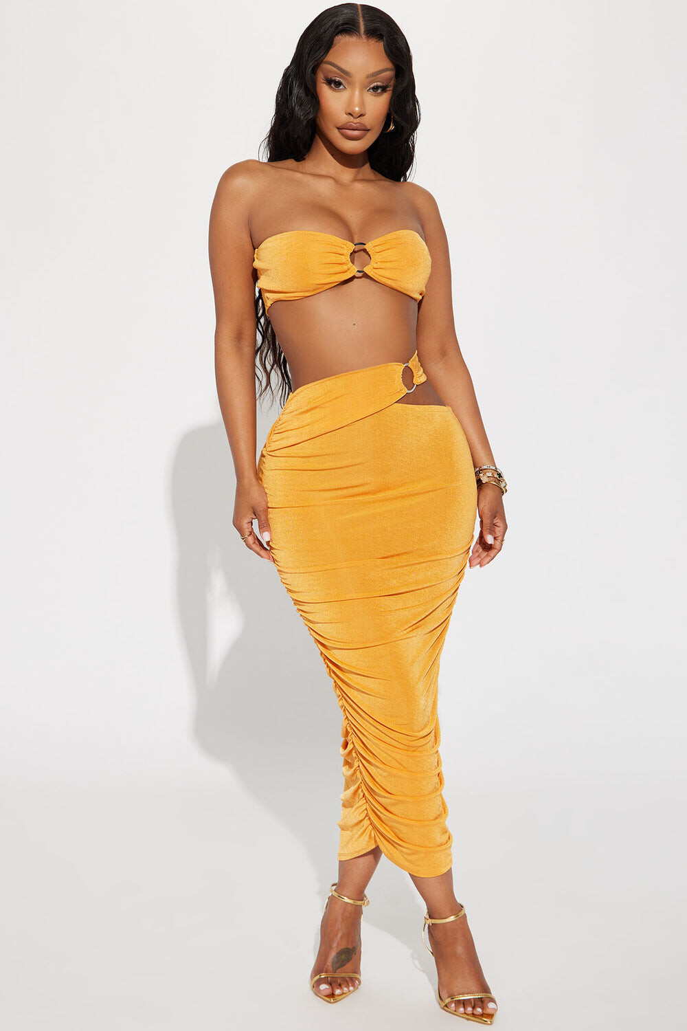 

Юбка Fashion Nova HKTS22002, оранжевый
