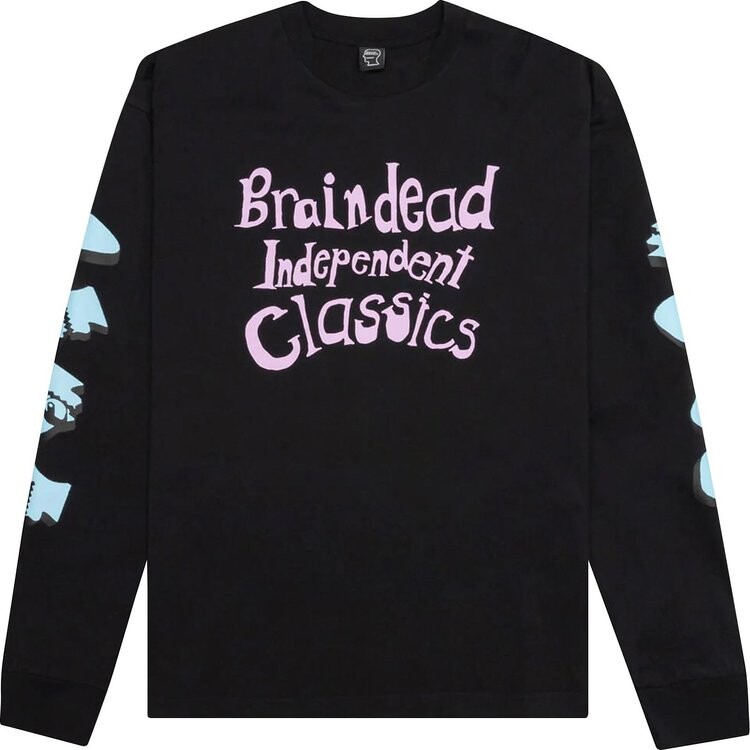 

Лонгслив Brain Dead Volume Obscure Long-Sleeve Tee 'Black', черный