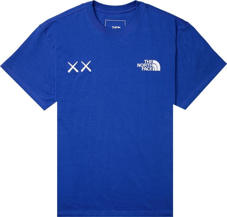 Футболка The North Face x KAWS Short-Sleeve Tee 'TNF Blue', синий - фото