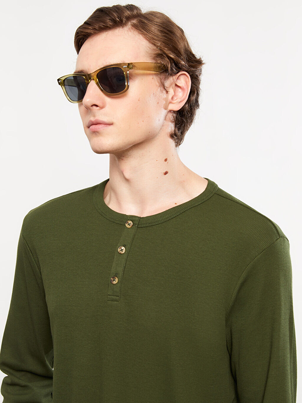 

Мужская толстовка с круглым вырезом и длинными рукавами LCW Casual