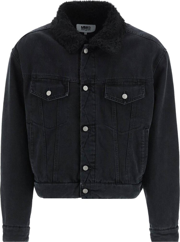 

Куртка MM6 Maison Margiela Denim Jacket 'Black', черный
