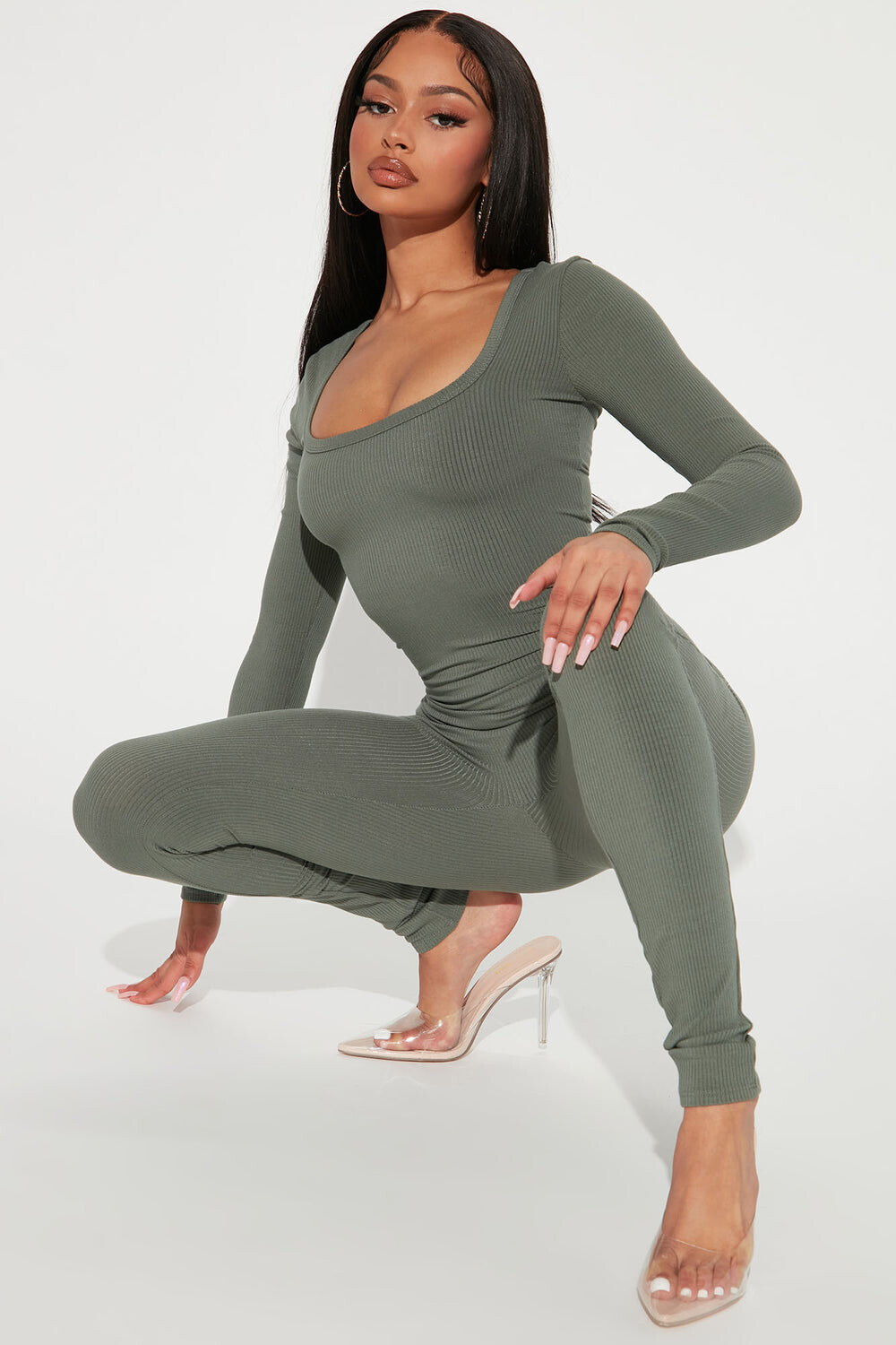 

Комбинезон Fashion Nova JP2441FN, оливковый