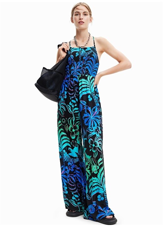 

Синее женское длинное пляжное платье Desigual, Синий