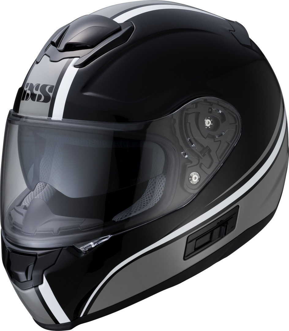 Шлем IXS 215 2.1, черно-серо-белый шлем ixs 362 2 0 для мотокросса черно серо белый