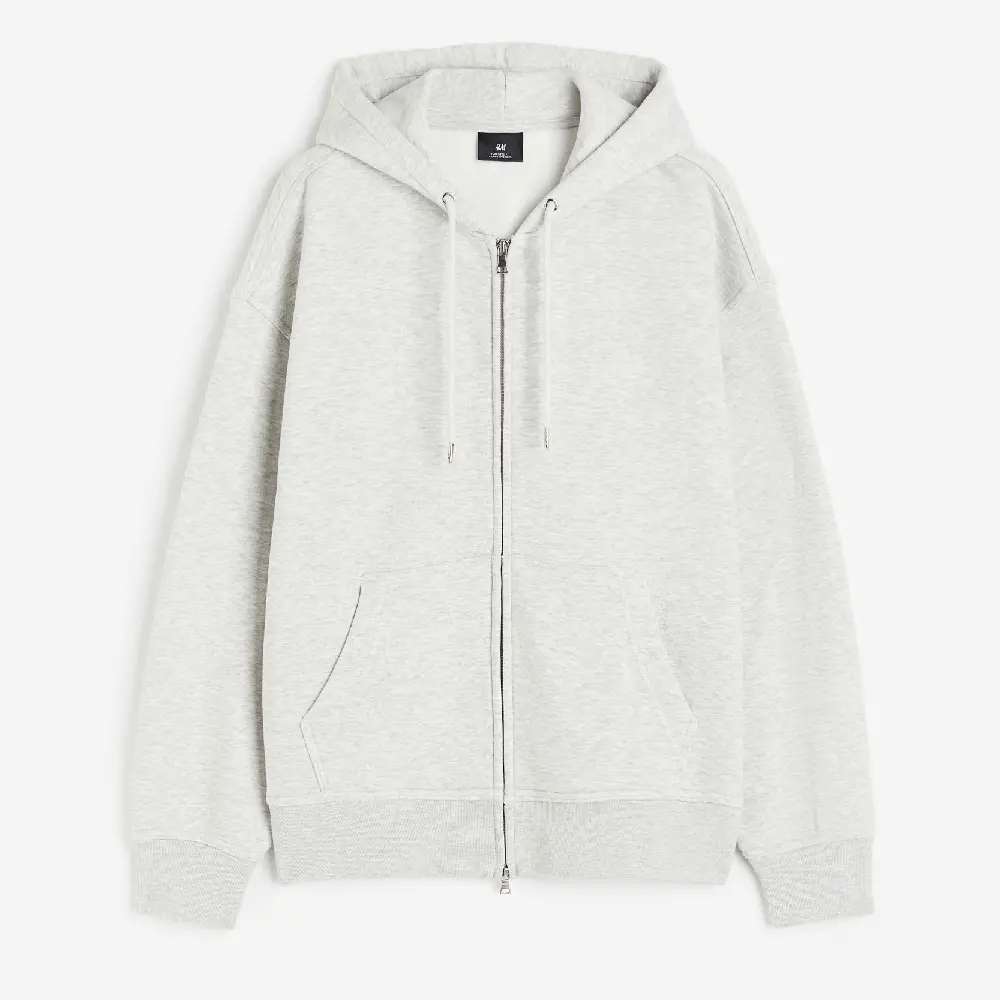 

Толстовка H&M Oversized Fit, светло-серый