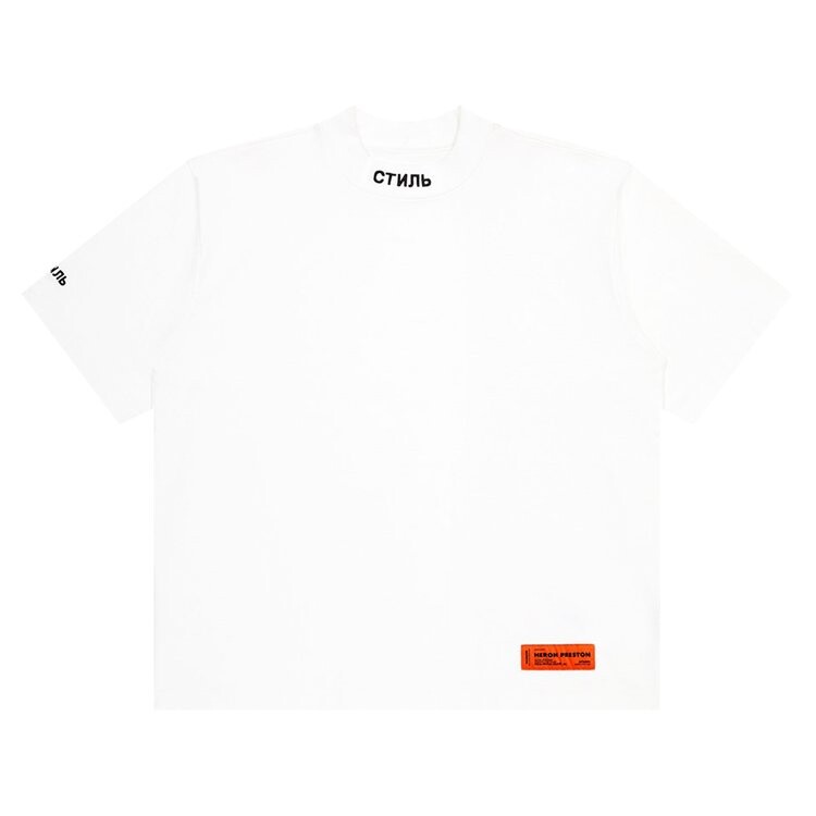 

Футболка Heron Preston CTNMB Short-Sleeve Turtleneck 'White', белый