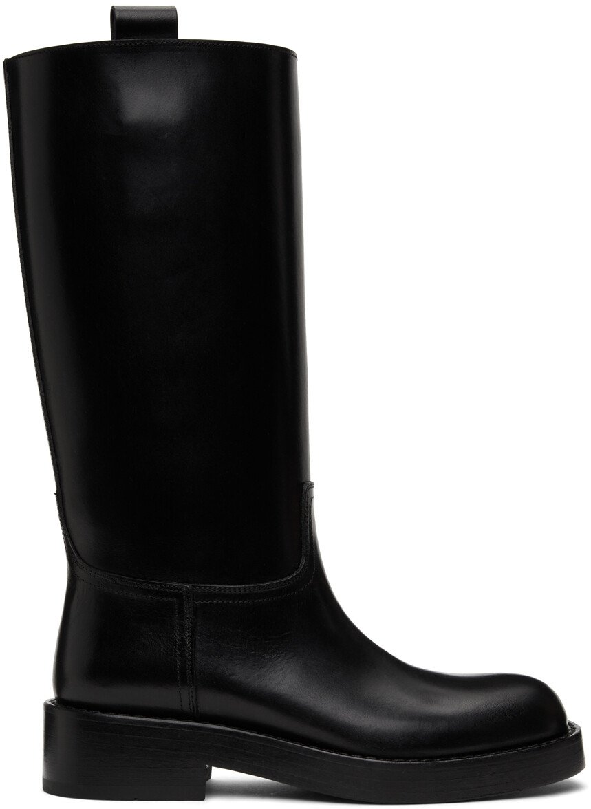 

Кожаные сапоги из штейновой ткани Ann Demeulemeester