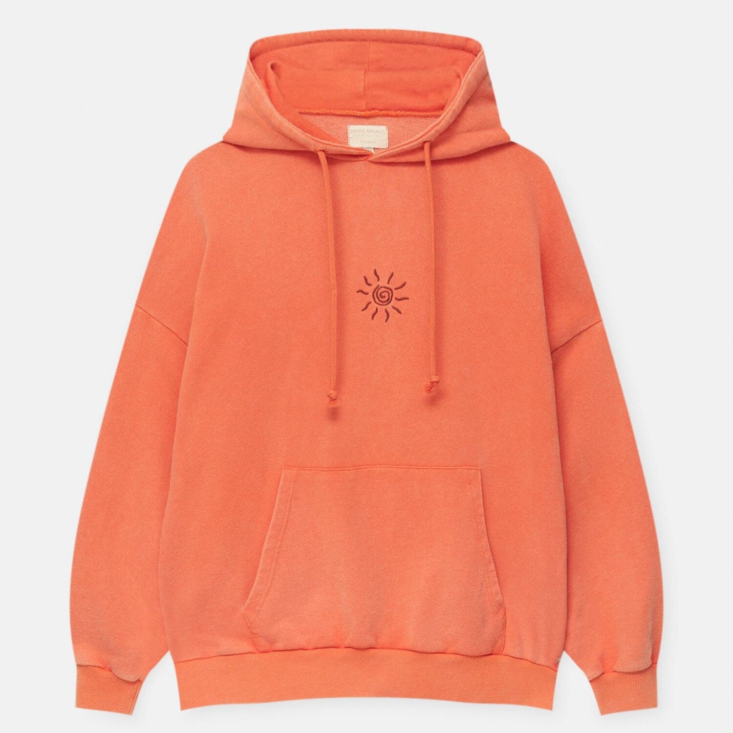 

Свитшот Pull&Bear с вышитым солнцем, оранжевый