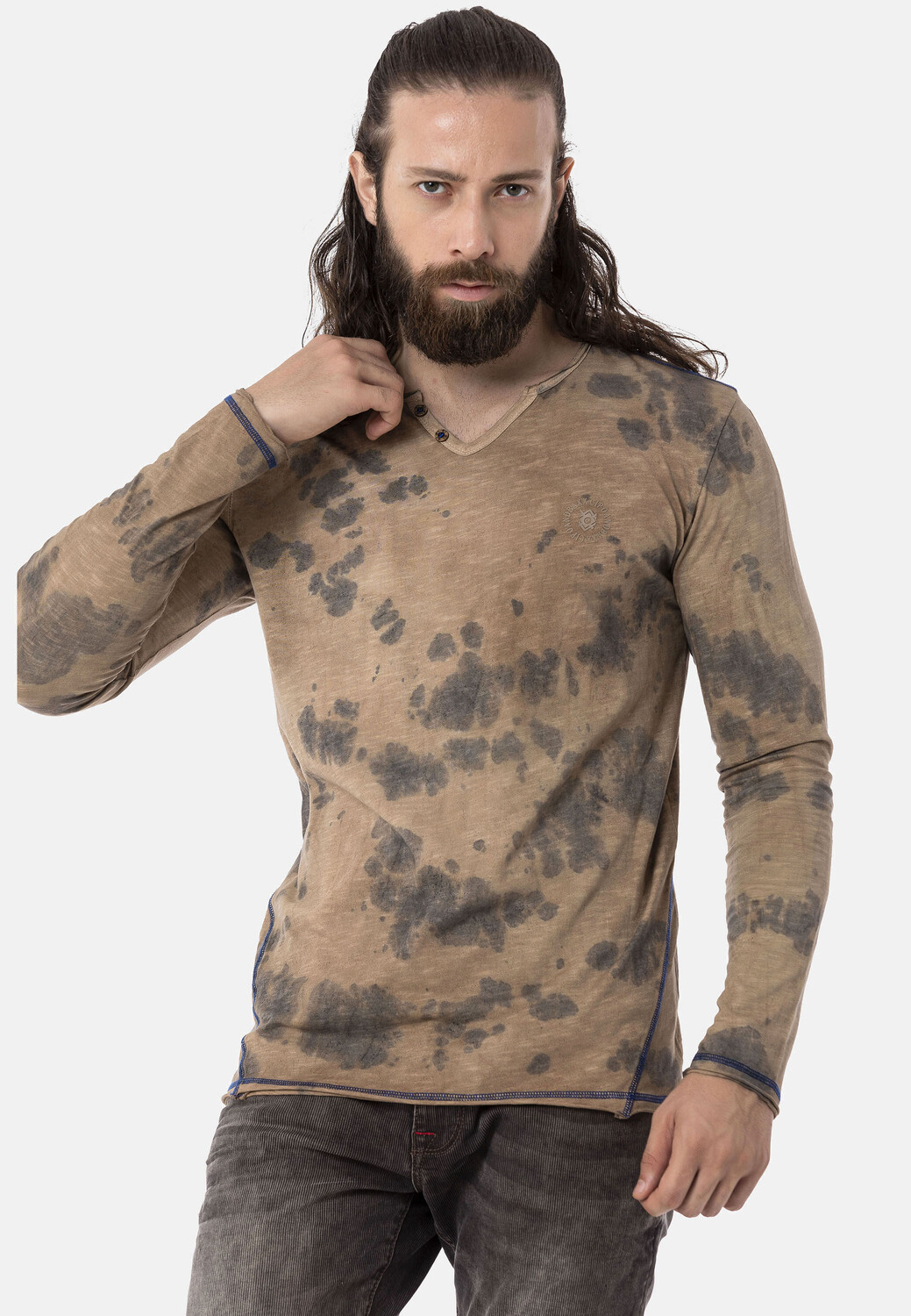 

Лонгслив Cipo & Baxx Langarmshirt, коричневый