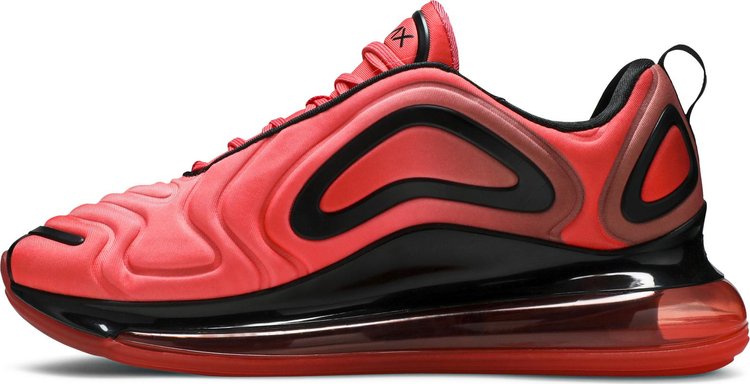 Nike air max 720 men's black and red sale