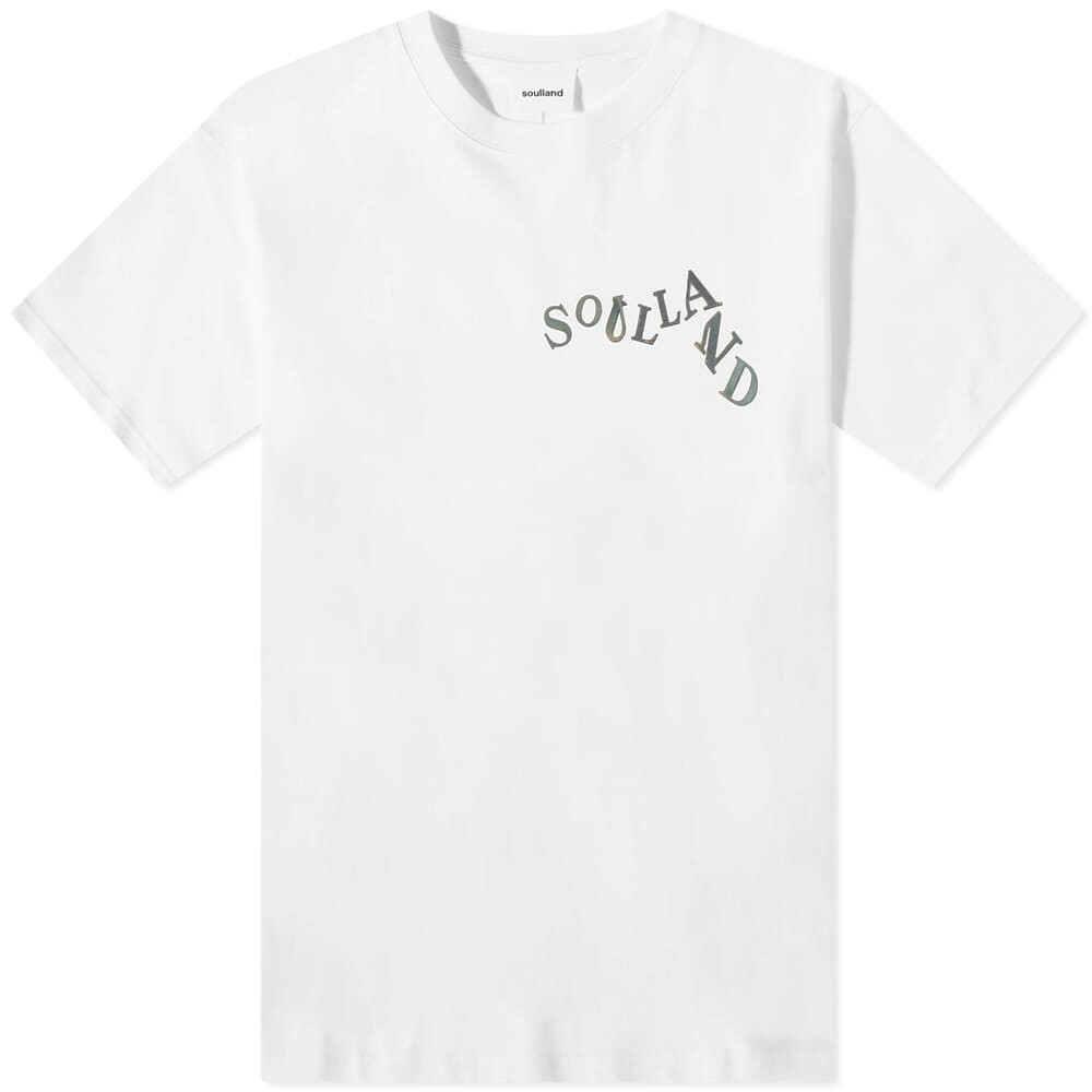

Футболка Soulland Metal Letters Logo Tee, Белый